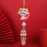 Year of The Snake Car Ornament 2025 Chinese Lunar New Year Hanging Ornament Pink Beads