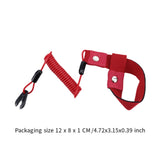 Boat Kill Switch Lanyard Wrist Strap Parts Motorboat Accessories Safety Cord Red