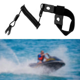 Boat Kill Switch Lanyard Wrist Strap Parts Motorboat Accessories Safety Cord Black