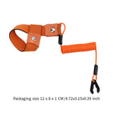 Boat Kill Switch Lanyard Wrist Strap Parts Motorboat Accessories Safety Cord Orange