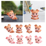 Deer Miniature Figurine Desktop Ornament for Entrance Fireplace Cabinet Style A