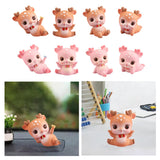 Deer Miniature Figurine Desktop Ornament for Entrance Fireplace Cabinet Style A