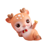 Deer Miniature Figurine Desktop Ornament for Entrance Fireplace Cabinet Style A