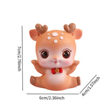 Deer Miniature Figurine Desktop Ornament for Entrance Fireplace Cabinet Style B