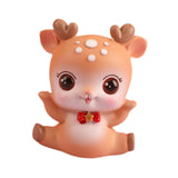 Deer Miniature Figurine Desktop Ornament for Entrance Fireplace Cabinet Style B