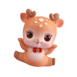 Deer Miniature Figurine Desktop Ornament for Entrance Fireplace Cabinet Style B