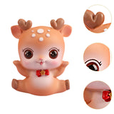 Deer Miniature Figurine Desktop Ornament for Entrance Fireplace Cabinet Style B