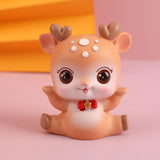 Deer Miniature Figurine Desktop Ornament for Entrance Fireplace Cabinet Style B