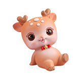 Deer Miniature Figurine Desktop Ornament for Entrance Fireplace Cabinet Style C