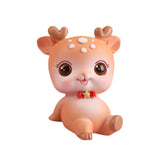 Deer Miniature Figurine Desktop Ornament for Entrance Fireplace Cabinet Style C