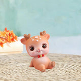 Deer Miniature Figurine Desktop Ornament for Entrance Fireplace Cabinet Style C