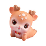 Deer Miniature Figurine Desktop Ornament for Entrance Fireplace Cabinet Style D