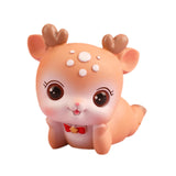Deer Miniature Figurine Desktop Ornament for Entrance Fireplace Cabinet Style D