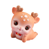 Deer Miniature Figurine Desktop Ornament for Entrance Fireplace Cabinet Style D