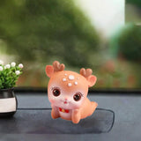 Deer Miniature Figurine Desktop Ornament for Entrance Fireplace Cabinet Style D