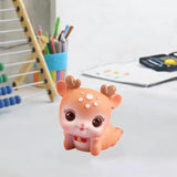 Deer Miniature Figurine Desktop Ornament for Entrance Fireplace Cabinet Style D