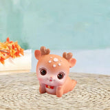 Deer Miniature Figurine Desktop Ornament for Entrance Fireplace Cabinet Style D