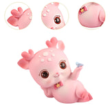 Mini Deer Statue Cute Cartoon Animal Sculpture for Office Cabinet Shelf Style A
