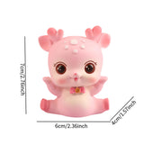 Mini Deer Statue Cute Cartoon Animal Sculpture for Office Cabinet Shelf Style B