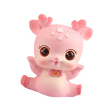 Mini Deer Statue Cute Cartoon Animal Sculpture for Office Cabinet Shelf Style B