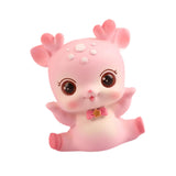 Mini Deer Statue Cute Cartoon Animal Sculpture for Office Cabinet Shelf Style B