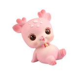 Mini Deer Statue Cute Cartoon Animal Sculpture for Office Cabinet Shelf Style C