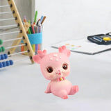Mini Deer Statue Cute Cartoon Animal Sculpture for Office Cabinet Shelf Style C