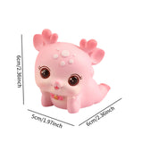 Mini Deer Statue Cute Cartoon Animal Sculpture for Office Cabinet Shelf Style D