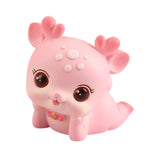 Mini Deer Statue Cute Cartoon Animal Sculpture for Office Cabinet Shelf Style D