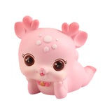 Mini Deer Statue Cute Cartoon Animal Sculpture for Office Cabinet Shelf Style D