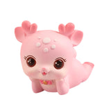 Mini Deer Statue Cute Cartoon Animal Sculpture for Office Cabinet Shelf Style D