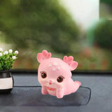 Mini Deer Statue Cute Cartoon Animal Sculpture for Office Cabinet Shelf Style D