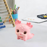 Mini Deer Statue Cute Cartoon Animal Sculpture for Office Cabinet Shelf Style D