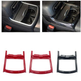 Water Cup Holder Frame Trim Cover Decor Replacement for Dodge 2016-2021 Red