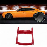 Water Cup Holder Frame Trim Cover Decor Replacement for Dodge 2016-2021 Red