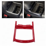 Water Cup Holder Frame Trim Cover Decor Replacement for Dodge 2016-2021 Red