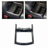 Water Cup Holder Frame Trim Cover Decor Replacement for Dodge 2016-2021 Black Carbon Fiber