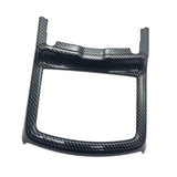 Water Cup Holder Frame Trim Cover Decor Replacement for Dodge 2016-2021 Black Carbon Fiber