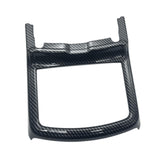 Water Cup Holder Frame Trim Cover Decor Replacement for Dodge 2016-2021 Black Carbon Fiber