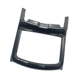 Water Cup Holder Frame Trim Cover Decor Replacement for Dodge 2016-2021 Black Carbon Fiber