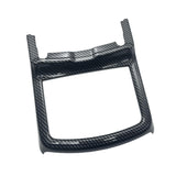Water Cup Holder Frame Trim Cover Decor Replacement for Dodge 2016-2021 Black Carbon Fiber
