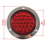 2x LED Trailer Tail Lights Replaces 12V 4.8W Premium Round Stop Brake Lights