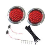 2x LED Trailer Tail Lights Replaces 12V 4.8W Premium Round Stop Brake Lights