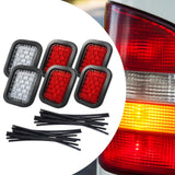 6Pcs Generic Trailer Hitch Light Kit Mount Replace Night Driving Turn Lights
