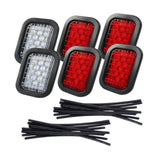 6Pcs Generic Trailer Hitch Light Kit Mount Replace Night Driving Turn Lights
