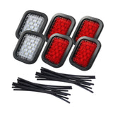6Pcs Generic Trailer Hitch Light Kit Mount Replace Night Driving Turn Lights