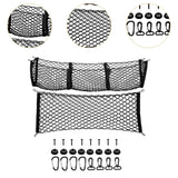 Car Cargo Net Practical Wear Resistant Car Trunk Cargo Net Cargo Storage Net 90x40cm double layer