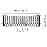 Generic Car Rear Cargo Net Easy to Use Car Trunk Cargo Net Trunk Storage Net 140cmx40cm