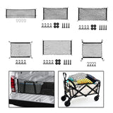 Generic Car Rear Cargo Net Easy to Use Car Trunk Cargo Net Trunk Storage Net 140cmx40cm