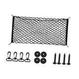 Generic Car Rear Cargo Net Easy to Use Car Trunk Cargo Net Trunk Storage Net 90cmx40cm